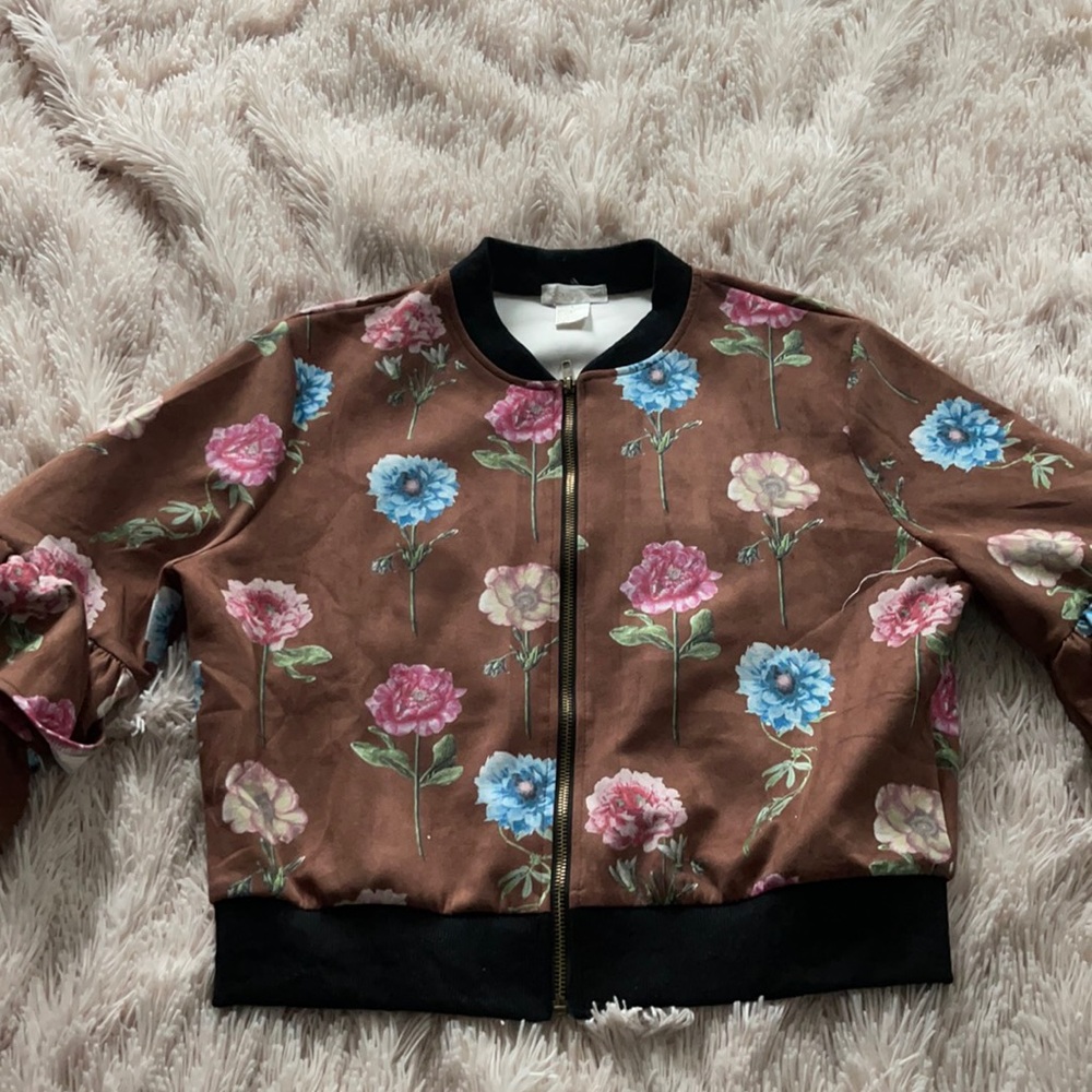 Cute floral bohemian jacket